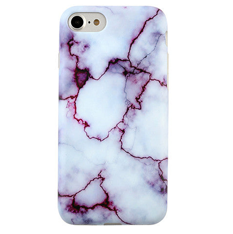 Stylish Purple Streak Marble iPhone Case - Trendy Protective Cover for iPhone 12/13/14/Pro/Max - Perfect for Everyday Use, Office & Travel