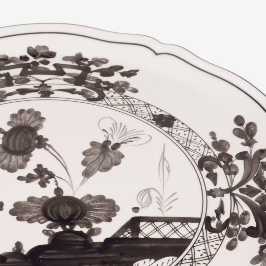 Ginori 1735 Oriente Italiano Round Cake Plate Albus - Elegant Dessert Serving for Parties, Afternoon Tea & Special Occasions