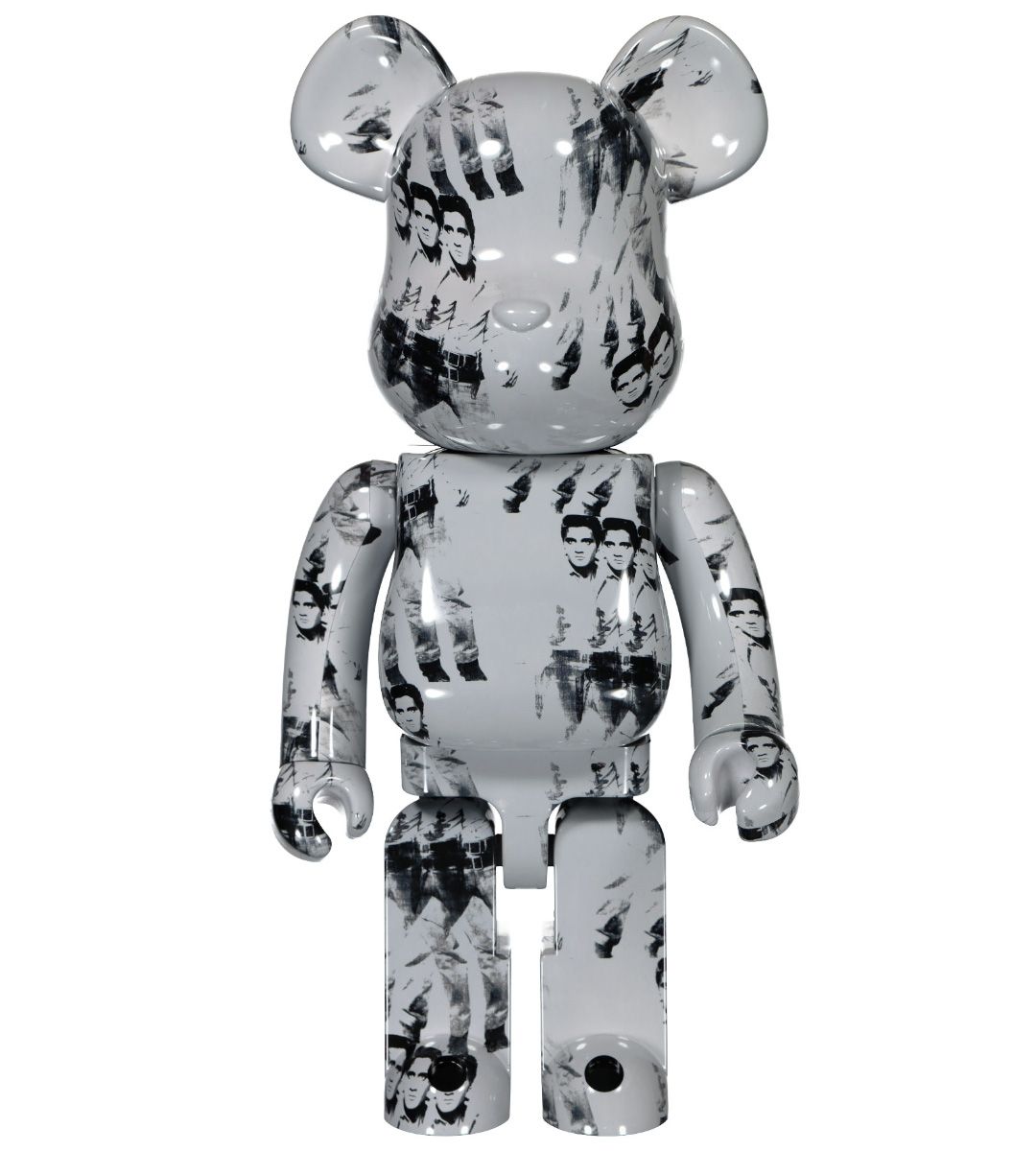 1000% Bearbrick Andy Warhol Elvis Presley Collectible Figure - Limited Edition Art Toy for Home Decor, Office Display & Pop Culture Collectors