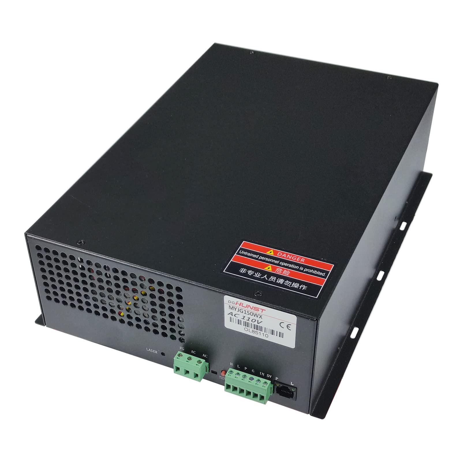 130W CO2 Laser Power Supply for 130W 150W Laser Tube - Compatible with Laser Cutting Machines MYJG-150 - Ideal for DIY Projects, Metal Engraving & Wood Cutting