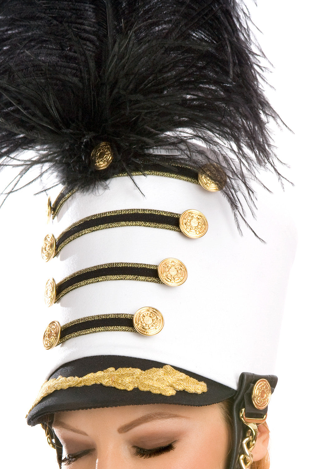 Majorette Hat for Marching Band - High-Quality Baton Twirling Performance Hat for Drum Majorettes | Perfect for Parades, Competitions & Performances
