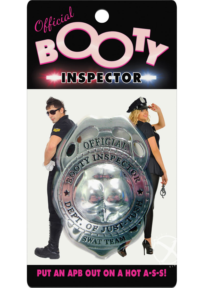 Booty Inspector Badge - Fun Novelty Police Badge for Cosplay, Halloween Costume & Prank Gifts - Perfect for Parties, Role Play & Comedy Skits