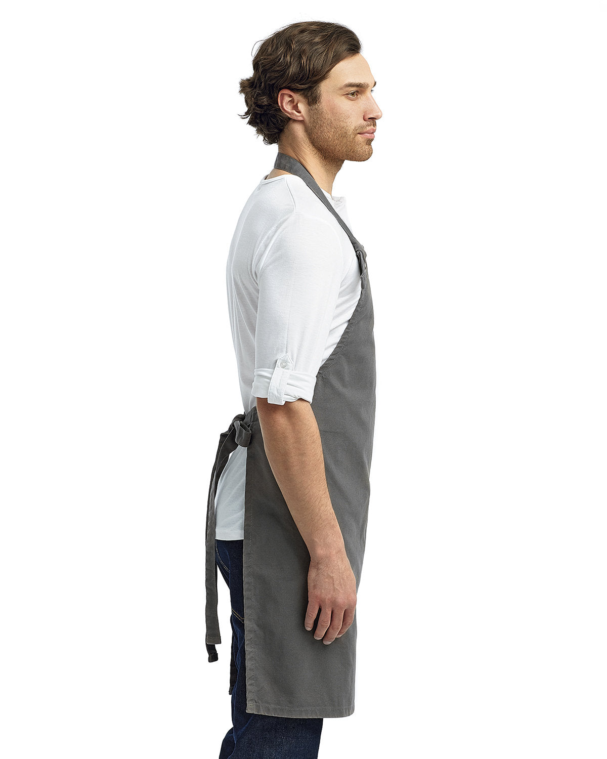 Reprime RP130 Heavy Duty Cotton Canvas Bib Apron for Cooking, Grilling & DIY - Unisex Artisan Collection Workwear