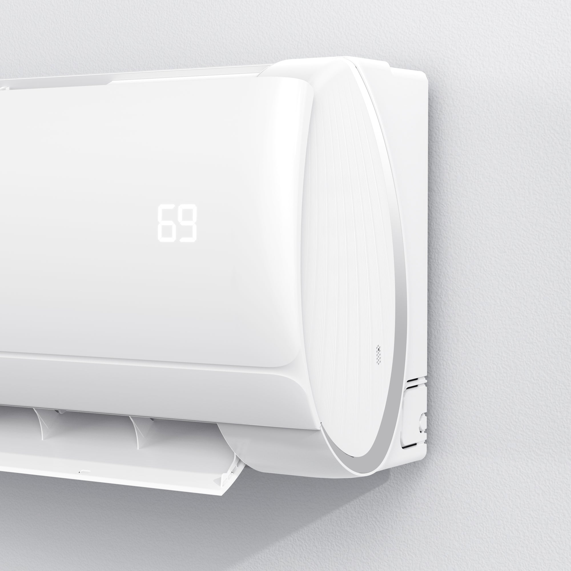 9,000 BTU Mini Split Heat Pump Air Conditioner 120V - Energy Efficient Cooling & Heating System for Small Rooms, Bedrooms, Offices - Perfect for Year-Round Comfort