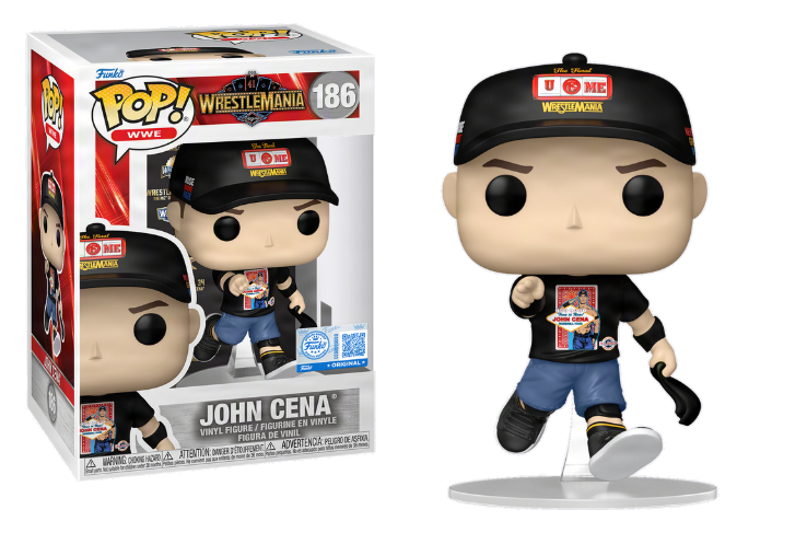 John Cena WrestleMania 41 Exclusive Funko Pop! Vinyl Figure - WWE Collectible for Fans & Gift Idea for Wrestling Enthusiasts