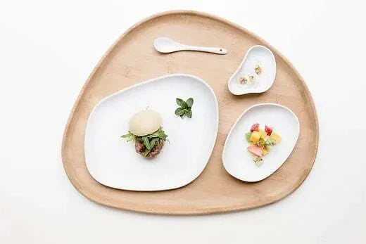 Premium Yayoi Bamboo Serving Tray - Natural Eco-Friendly Wooden Platter for Breakfast, Snacks & Charcuterie | Perfect for Dining, Entertaining & Home Decor