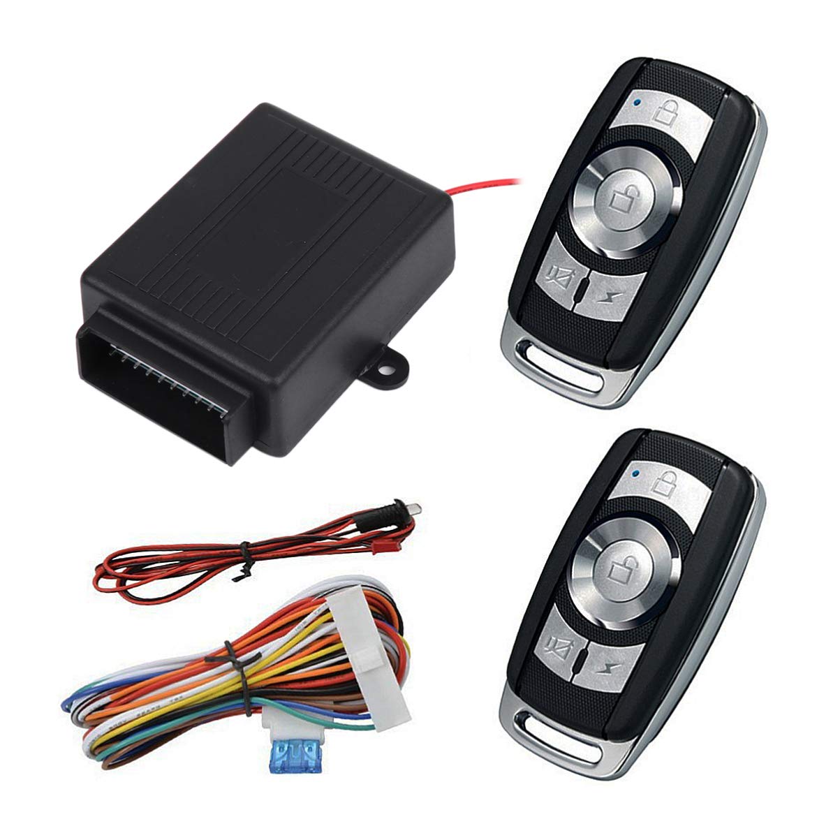 Universal Car Remote Starter & Keyless Entry System - Vehicle Door Lock Kit with Alarm | Remote Start, Lock/Unlock, Security for Cars, Trucks & SUVs | Perfect for Cold Mornings & Secure Parking