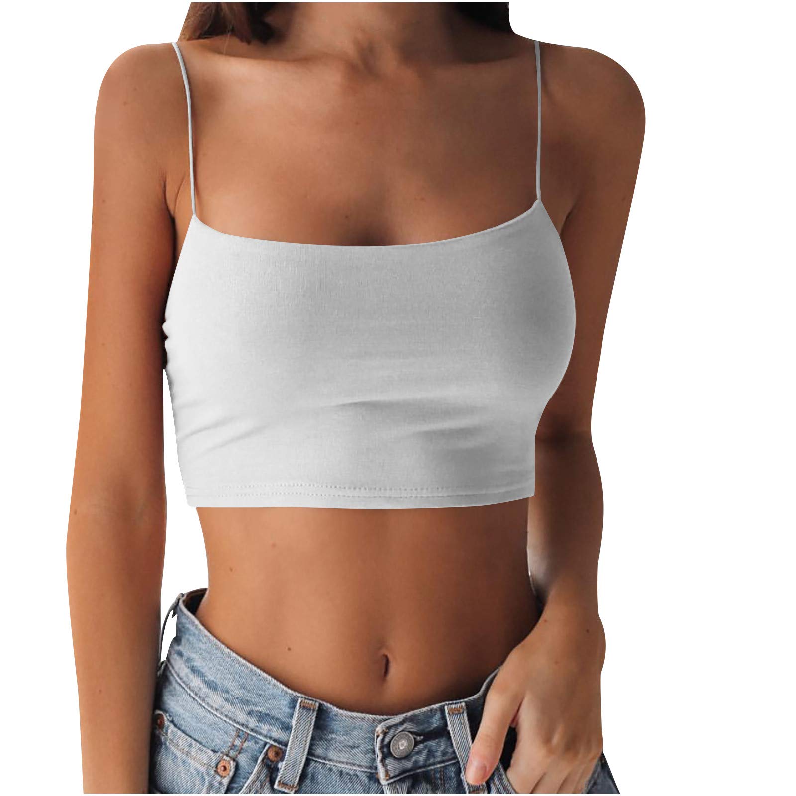 Women's Fashion Sleeveless Solid Camis Slim Tank Top - Fall Birthday Casual Wear for Ladies & Girls | Perfect for Layering, Parties, and Everyday Outfits