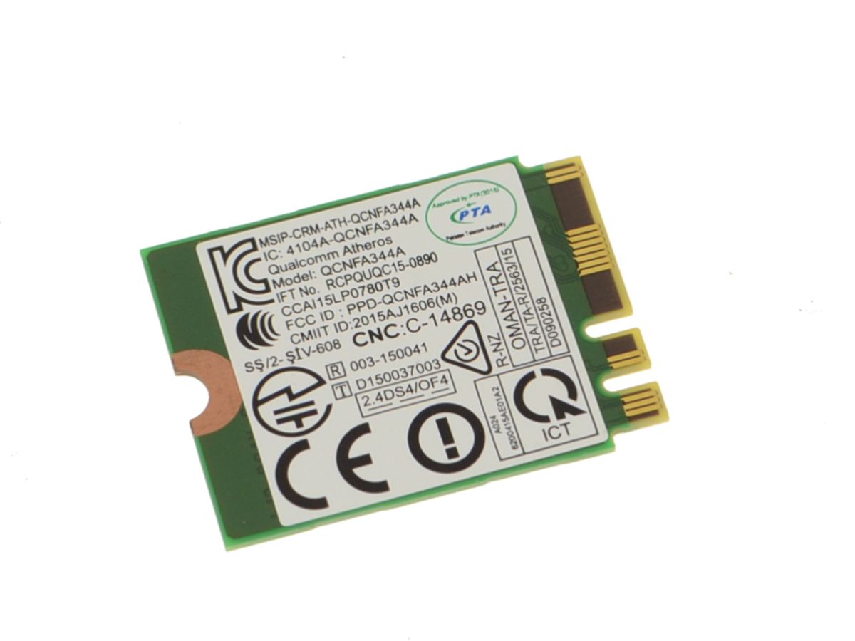 Dell OEM Wireless 1820 DW1820 WLAN WiFi 802.11AC + Bluetooth 4.1 Dual Band M.2 Card - 97XFP with 1 Year Warranty for Laptop & Desktop PC Upgrade | Fast WiFi & Bluetooth Connectivity for Gaming, Streaming & Work