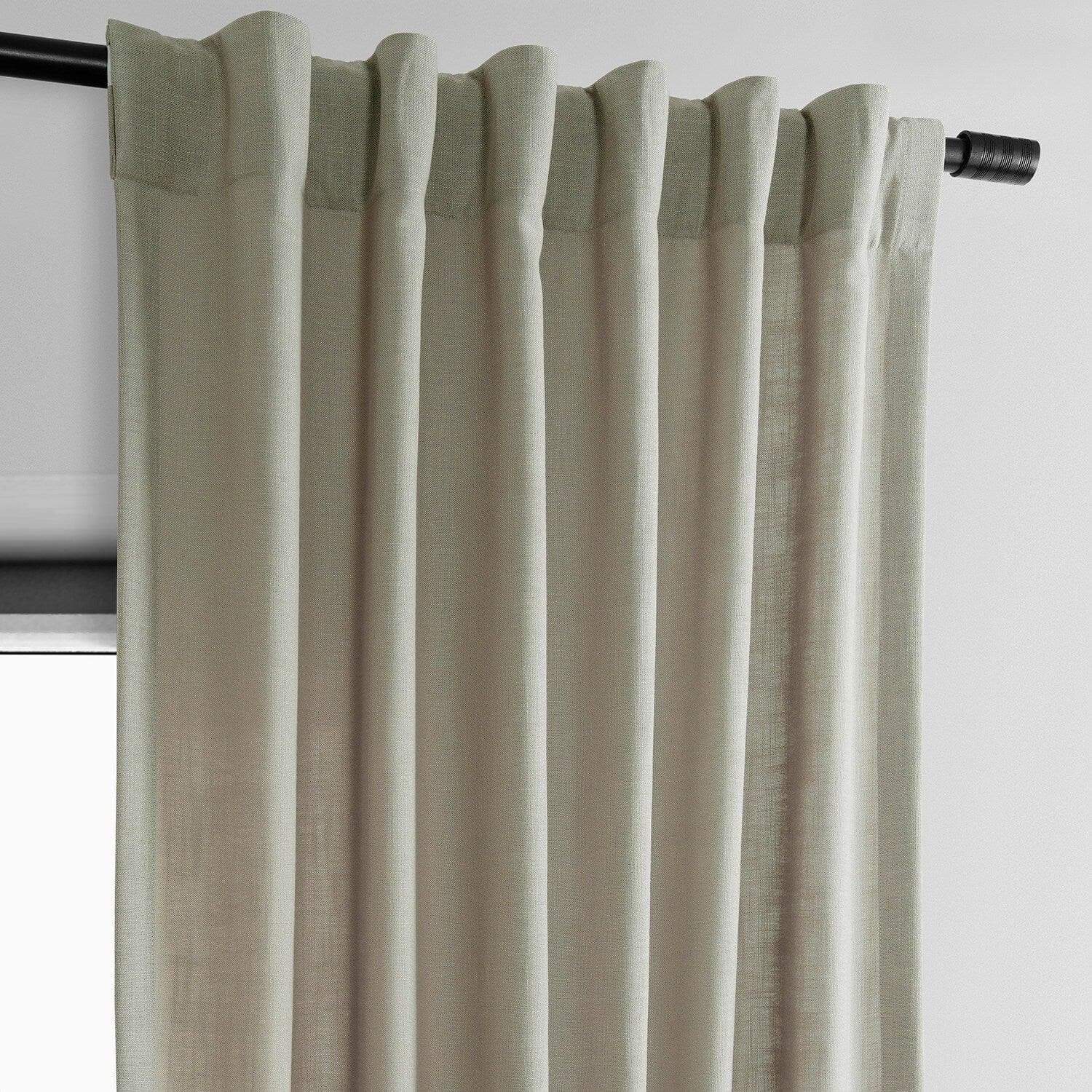 Light Taupe Classic Faux Linen Curtains - Elegant Window Drapes for Living Room, Bedroom & Home Decor | Thermal Insulated & Blackout Sheer Panels