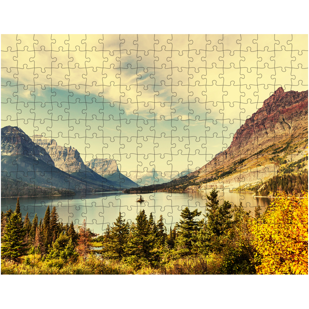 Lake Mountain Scenic Jigsaw Puzzle - 1000 Piece Nature Landscape Puzzle for Adults, Perfect Gift for Outdoors Lovers & Puzzle Enthusiasts - Relaxing Home Decor & Family Game Night Activity
