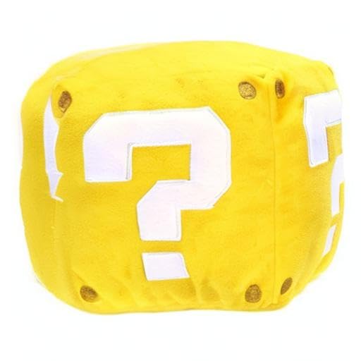 Nintendo Coin Box Plush with Sound Effects - Super Mario Collectible Plush Toy for Gamers & Fans - Perfect for Bedroom Decor, Gaming Room, and Gift Giving