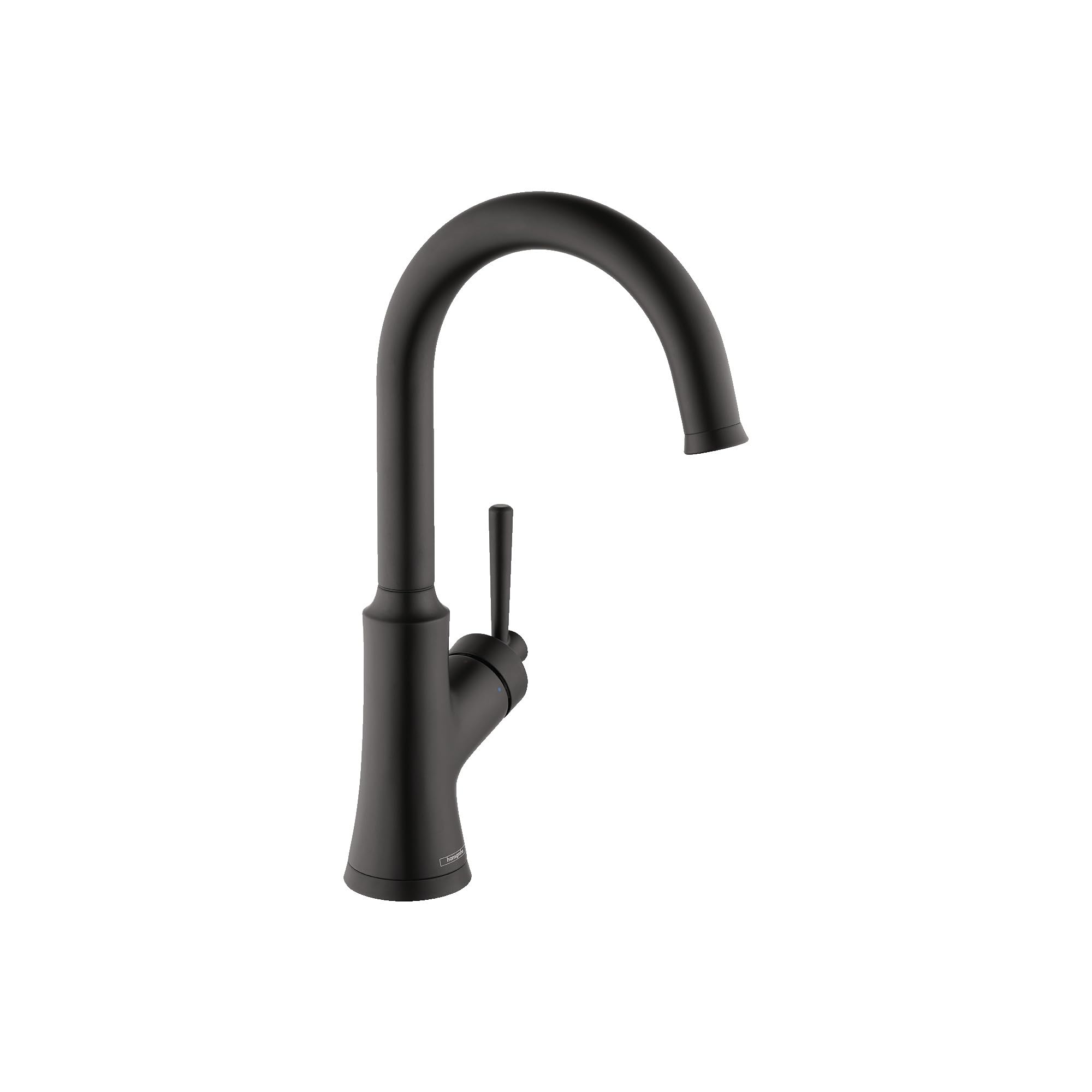 Hansgrohe Joleena Matte Black Kitchen Faucet - 14-Inch Single Hole Bar Sink Faucet for Small Kitchens & Wet Bars (Model 04795670) | Perfect for Modern Apartments, Coffee Bars & Compact Spaces