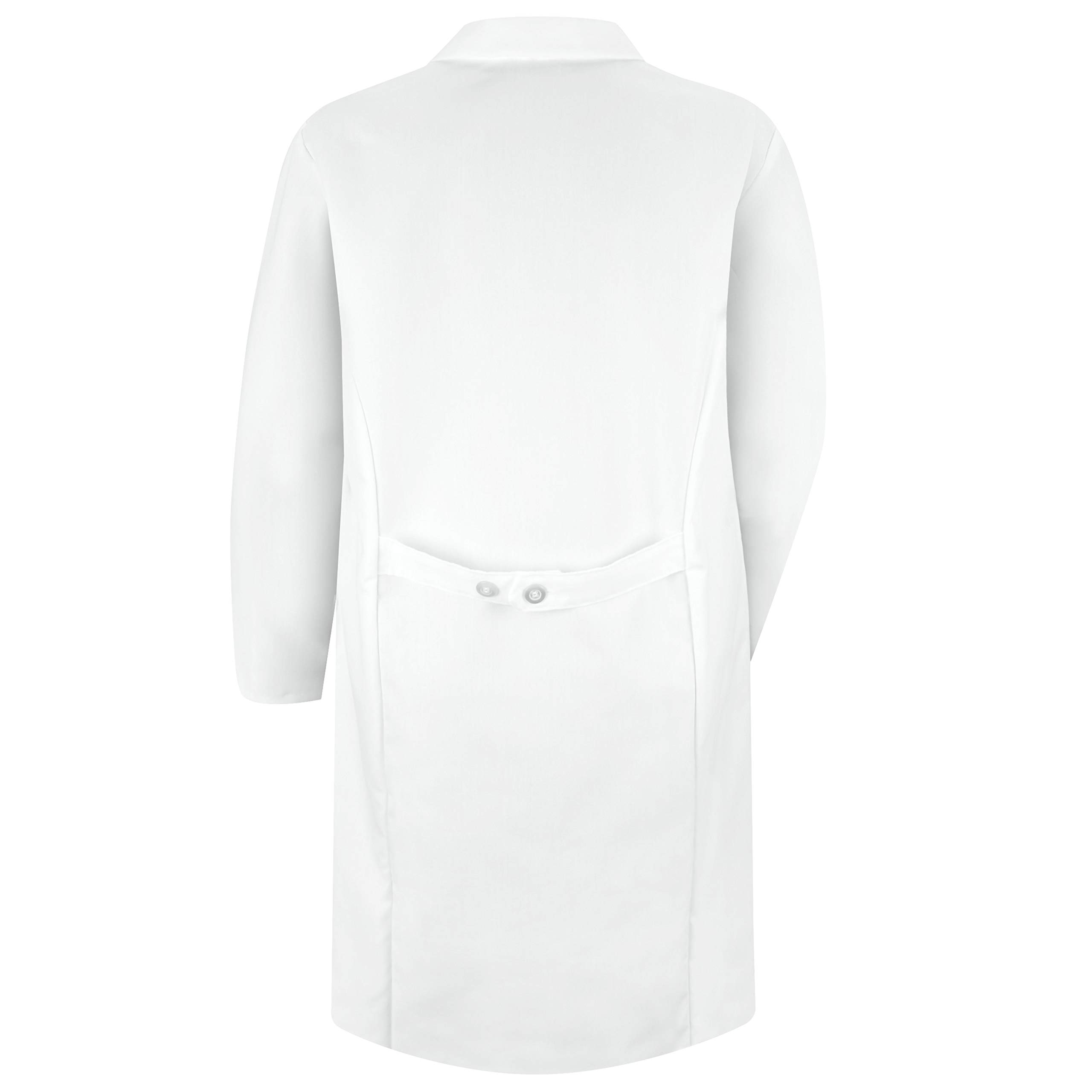 Red Kap Women's Durable Press Lab Coat - White Poly/Cotton Blend for Comfort & Professional Look - Perfect for Medical, Laboratory & Science Work Environments