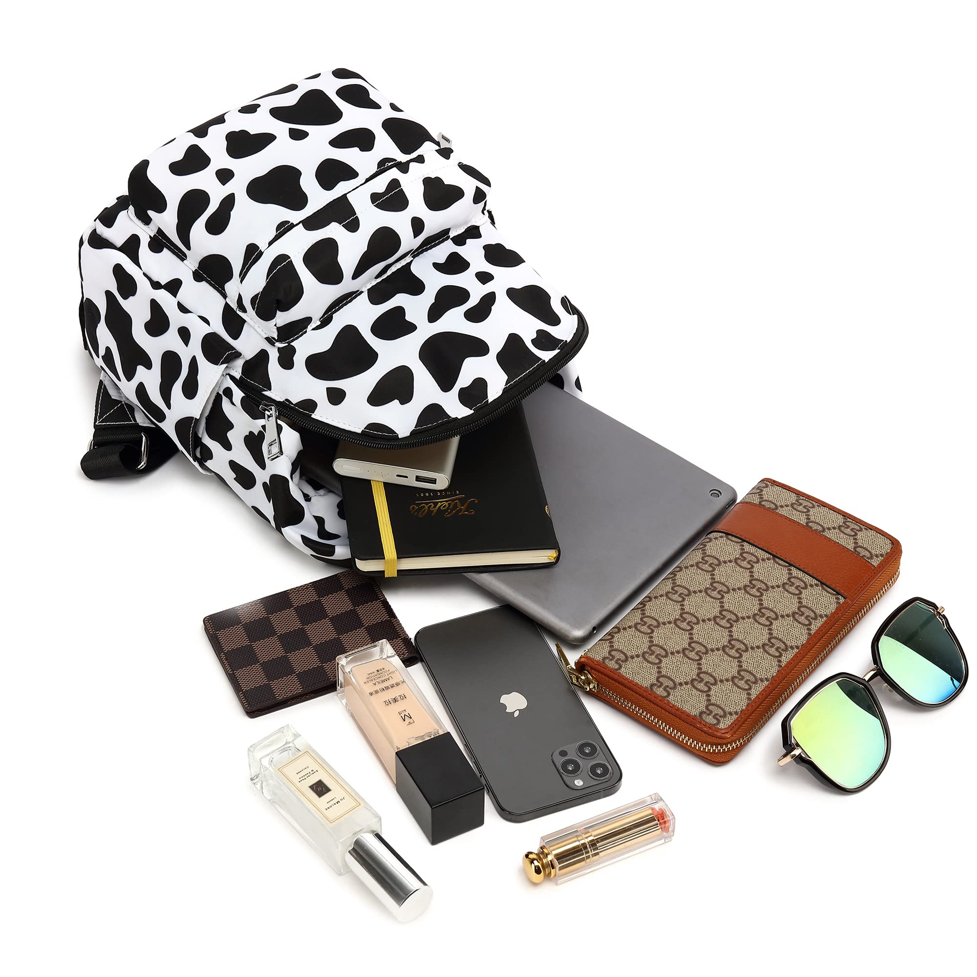 Mini Backpack Purse for Women & Girls - Small Cow Print Backpack for Teens & Kids - Perfect for School, Travel & Daily Use