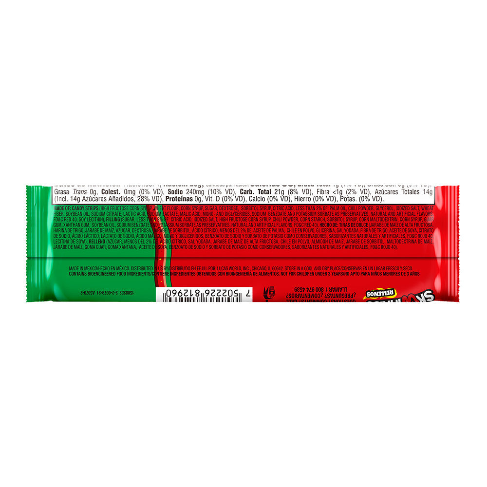 Lucas Relleno Skwinkle Watermelon Candy | 12 Count Box | Mexican Candy for Parties, Snacks & Gifts