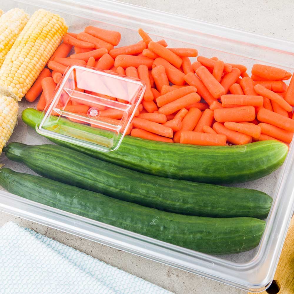 Met Lux Lid for Full Size Food Pans - 10 Freezer-Safe Commercial Food Storage Container Lids (Containers Sold Separately) - Durable Restaurant & Kitchen Supplies for Cafeterias, Catering & Food Service