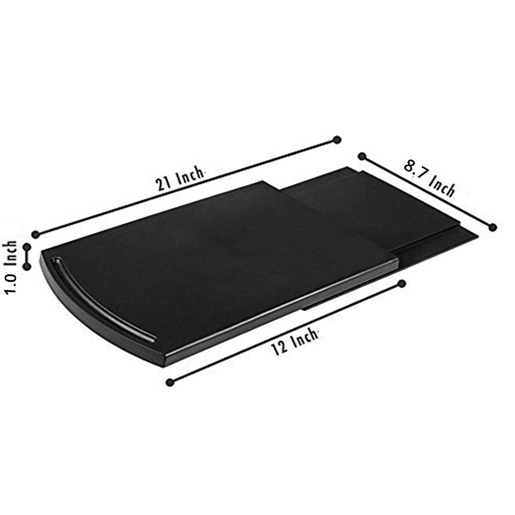 HauSun Sliding Tray Mat for Coffee Maker - Non-Slip Kitchen Appliance Organizer for Air Fryer, Blender, Stand Mixer & Food Processor - 2 Pack Countertop Storage Solution for Easy Access & Space Saving