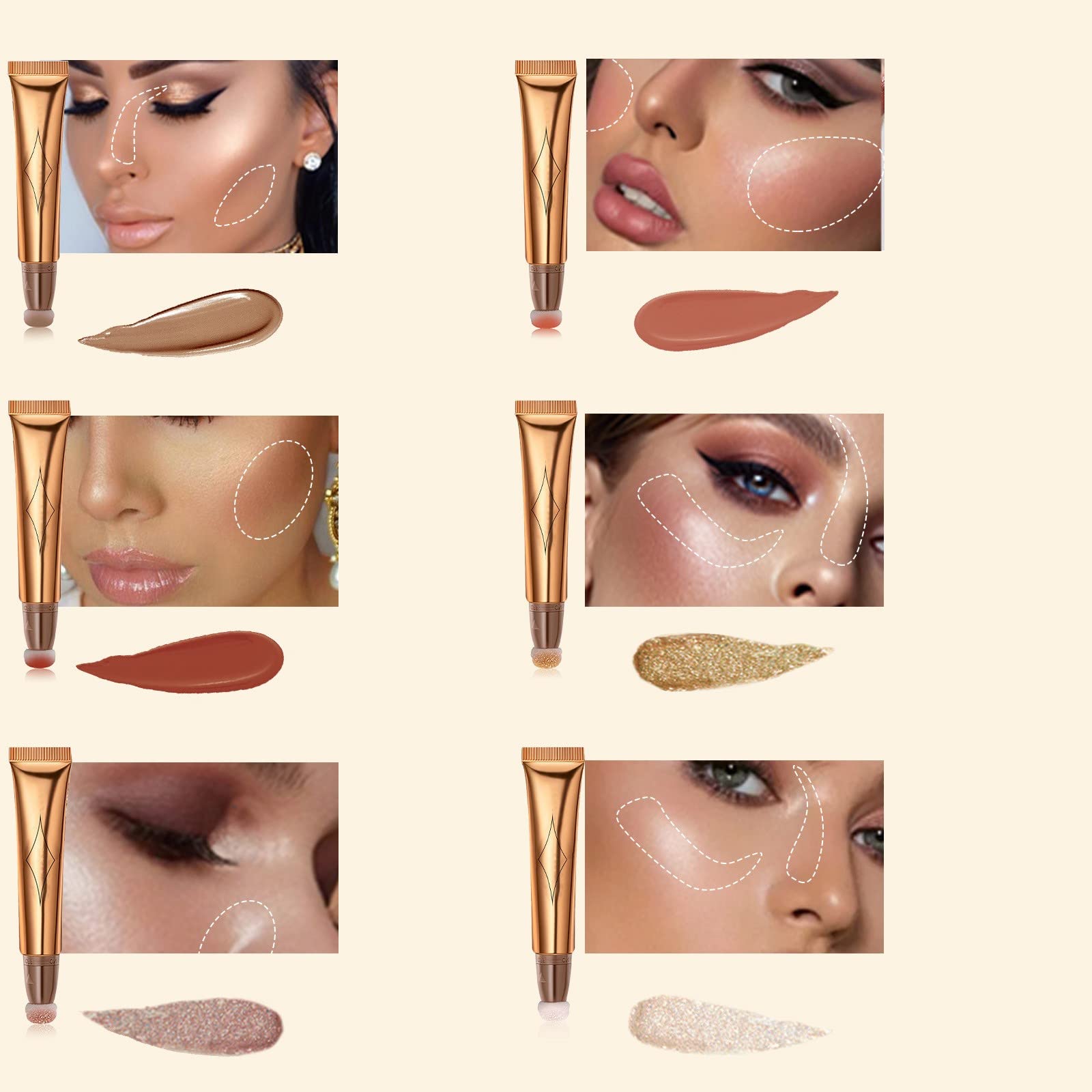 Taupe Concealer Stick - Creamy Eye Brightener & Highlighter Pen for Under Eyes, Contouring & Blush - Perfect for Home Makeup & Natural Everyday Look