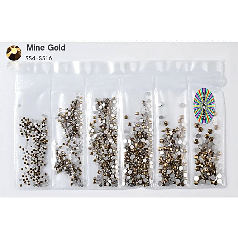 Premium Nail Rhinestones Kit - Mixed Sizes (SS5-SS20) for Nail Art, DIY Manicure, Salon & Home Use - Self-Adhesive Gems for Acrylic Nails, Gel Polish, Press On Nails & Decoration
