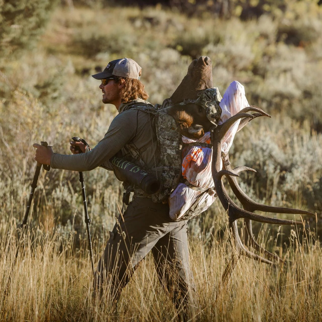 Eberlestock X2 Hunting Backpack with Meat Hauler - Durable Tactical Pack for Big Game Hunting, Camping & Outdoor Adventures