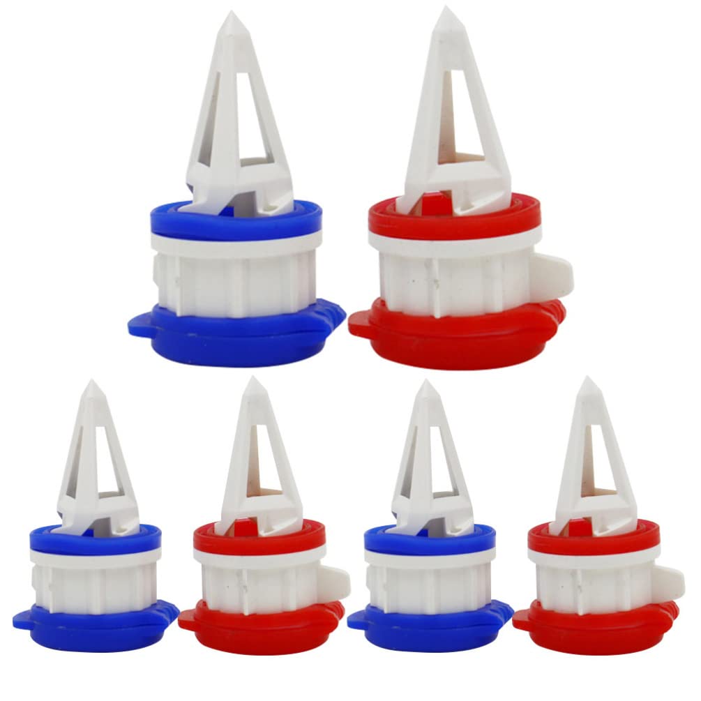 Kichvoe 6-Pack No-Drip Milk Pourer Spouts - Leak-Proof Bottle Pourers for Milk, Juice, Liquor & Carton Drinks - Perfect for Coffee Shops, Bars, Home & Commercial Use