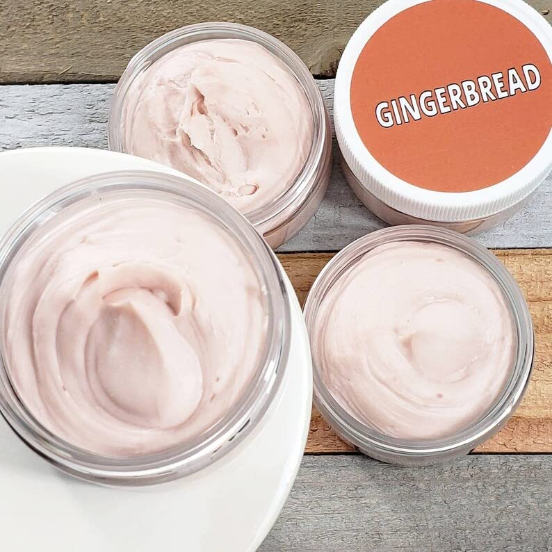 Gingerbread Whipped Body Butter Lotion - Moisturizing Holiday Skincare, Handmade in USA | Perfect Christmas Stocking Stuffer & Festive Gift for Women, Men | Ideal for Winter Dry Skin Care & Cozy Seasonal Pampering
