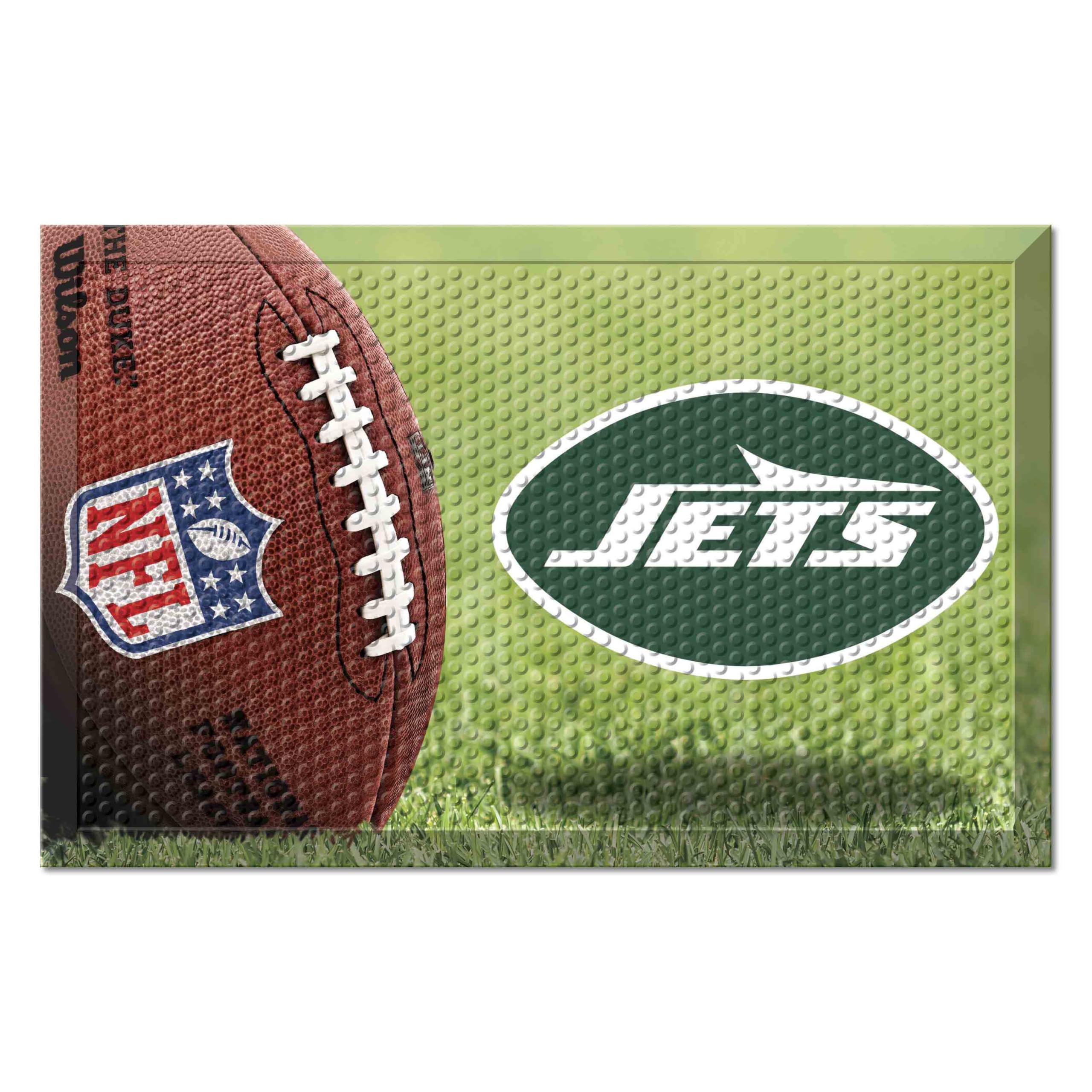FANMATS NFL Scraper Mat for Men - Premium Doormat for Football Fans - Perfect for Entryway, Garage, or Man Cave Decor