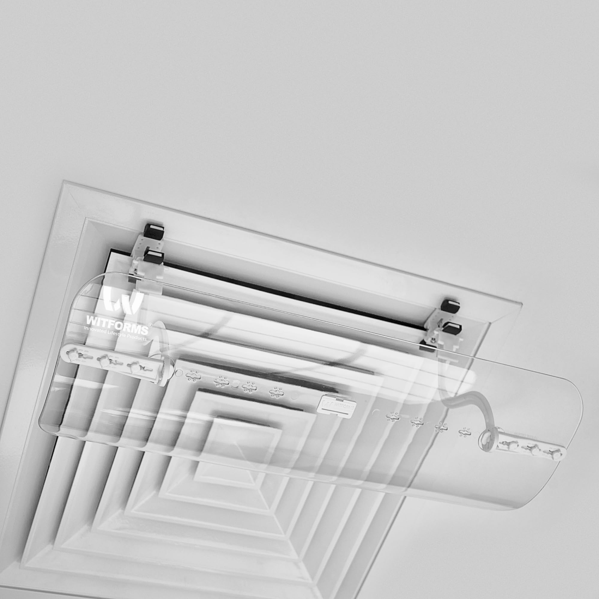 Adjustable AC Air Deflector for Square Outlets - Improve Cooling & Heating Efficiency for Central Air Conditioners | Perfect for Home, Office & Commercial Spaces