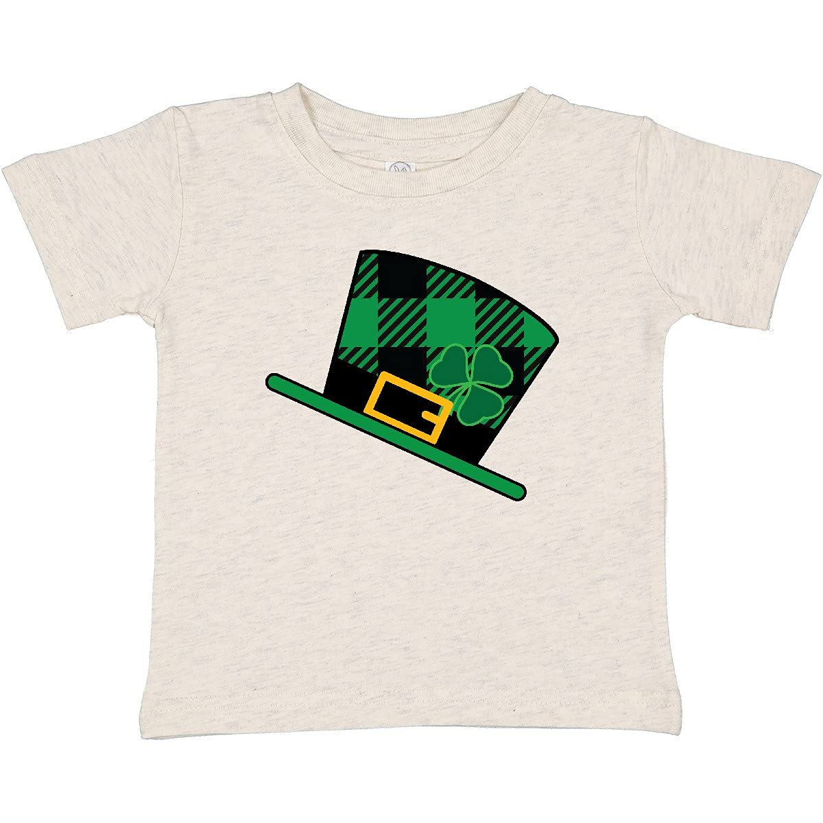 Inktastic St. Patrick's Day Irish Green Buffalo Plaid Baby T-Shirt | Cute Infant Apparel for Holiday Celebrations & Family Photos