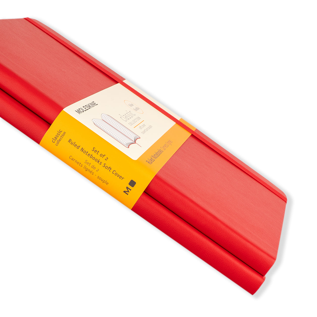 Premium Classic Soft Cover Notebook Bundle - Large Size, Scarlet Red for Journaling, Note Taking & Gift Giving