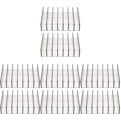 FRCOLOR Grey Dresser 4-Piece Acrylic Eyeshadow Organizer - Clear Makeup Storage Holder for Eyeshadow Palettes & Cosmetics | Perfect for Vanity, Bathroom & Dressing Table Organization