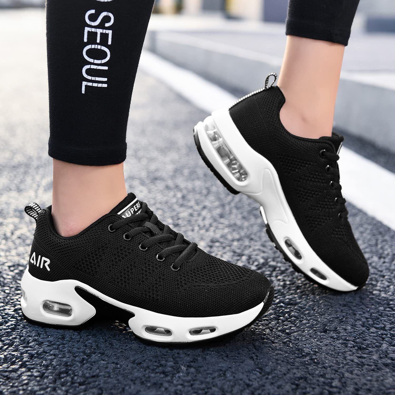 Women's Air Running Shoes - Lightweight Breathable Walking Tennis Sneakers for Women - Comfortable Casual Jogging Shoes for Gym, Workout & Daily Wear