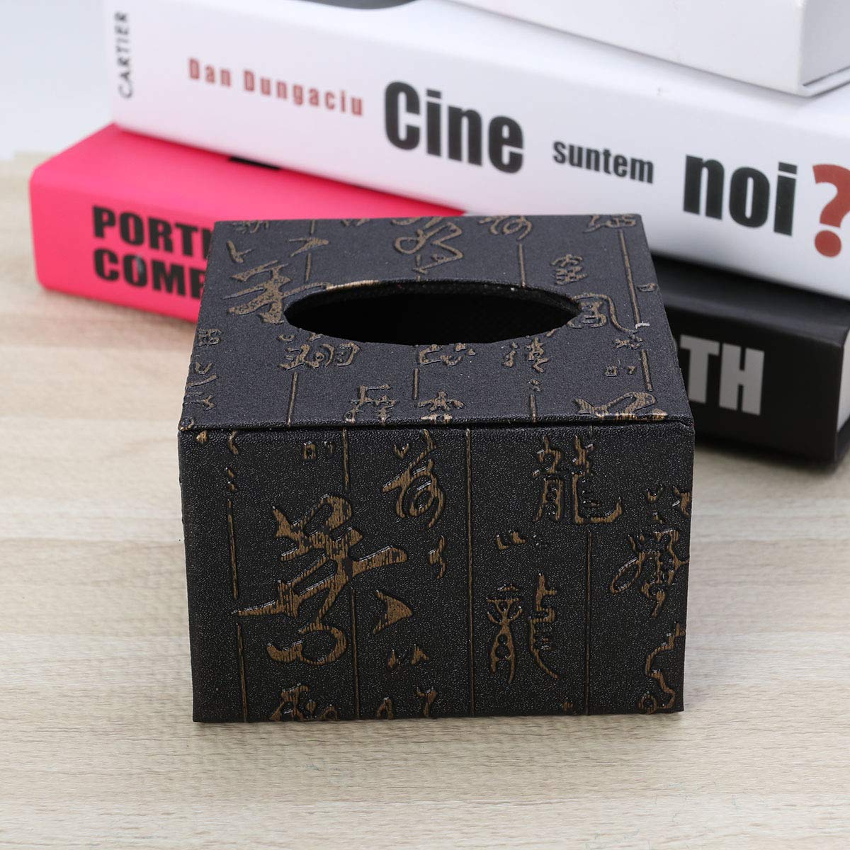 Bamboo Square Tissue Box Holder - Stylish Napkin Dispenser for Home, Office & Restaurant Decor