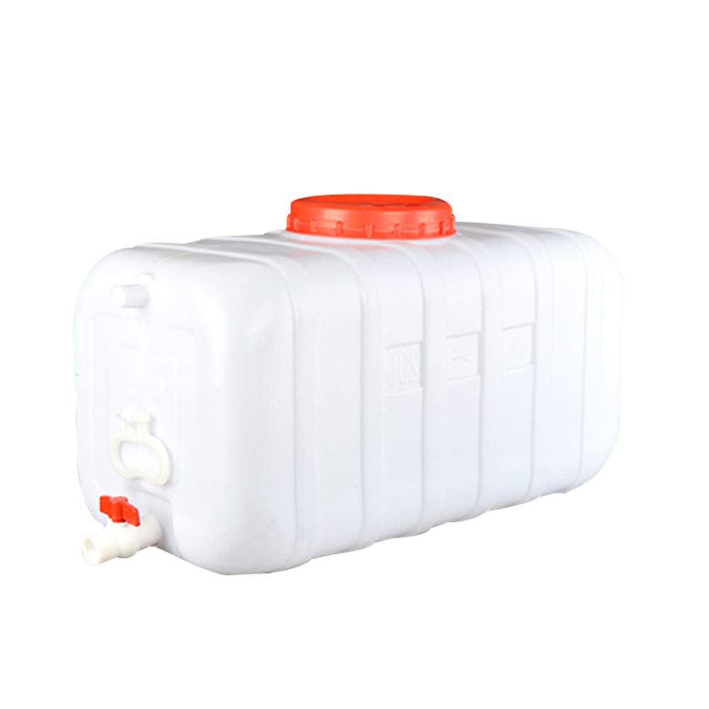 Outdoor Plastic Water Storage Container with Faucet - Portable Camping & Travel Water Tank, Household Drinking Water Storage Bucket, Industrial Chemical Barrel for Acid/Alkali Solutions - Ideal for Camping Trips, Emergency Preparedness, and Industrial Use