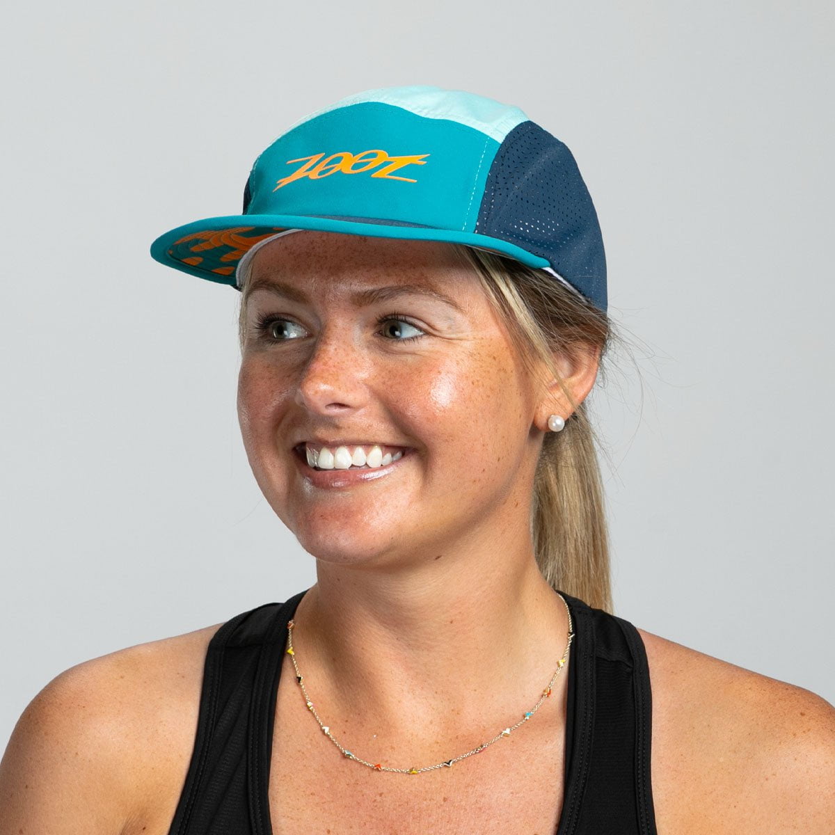 Unisex Tech 5 Panel Hat - Wavy Gravy Design - Lightweight & Breathable for Outdoor Activities, Hiking, and Casual Wear