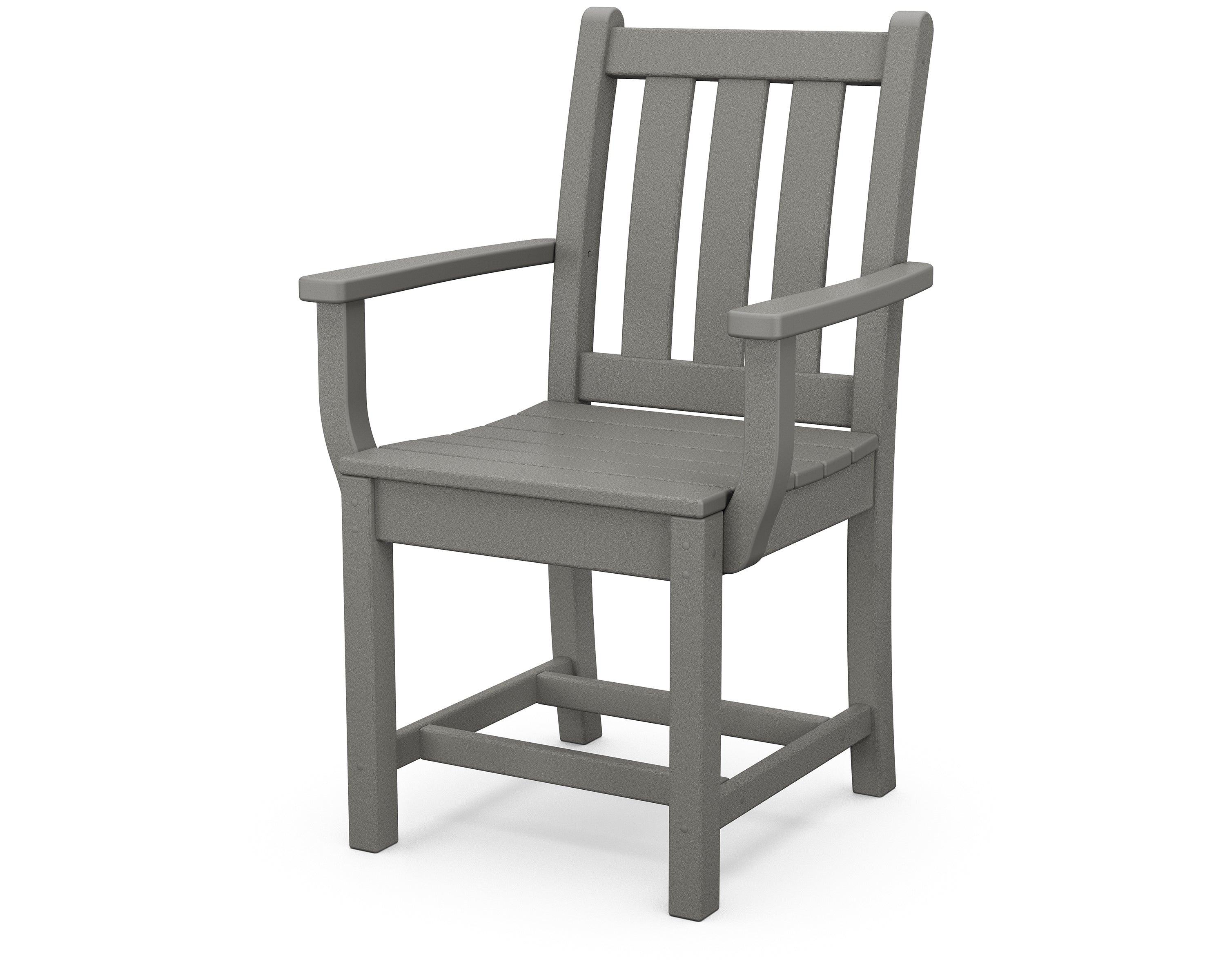 POLYWOOD Traditional Outdoor Garden Dining Arm Chair - Weather-Resistant & Durable for Patio, Deck, and Poolside Use