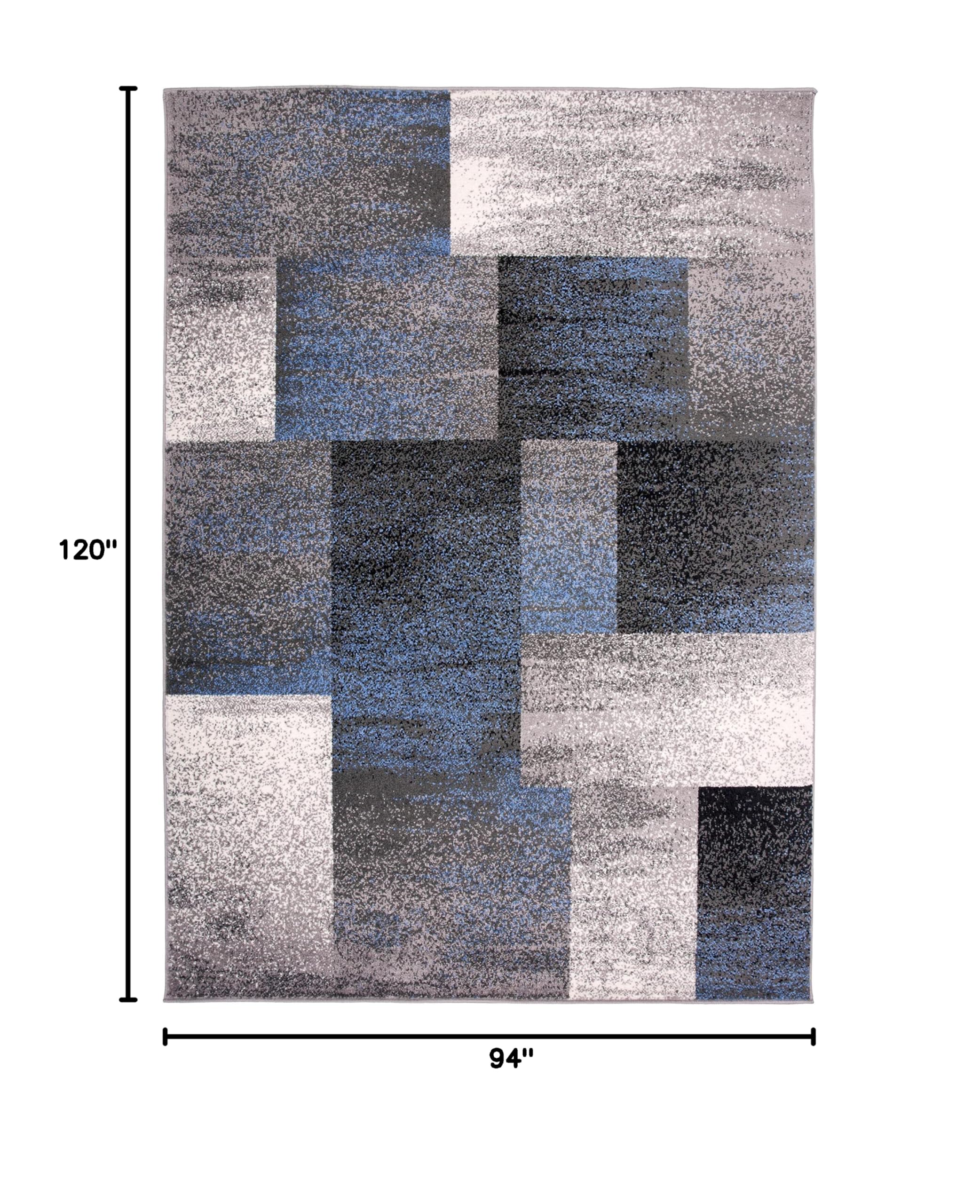 Modern Distressed Boxes Area Rug 7'10