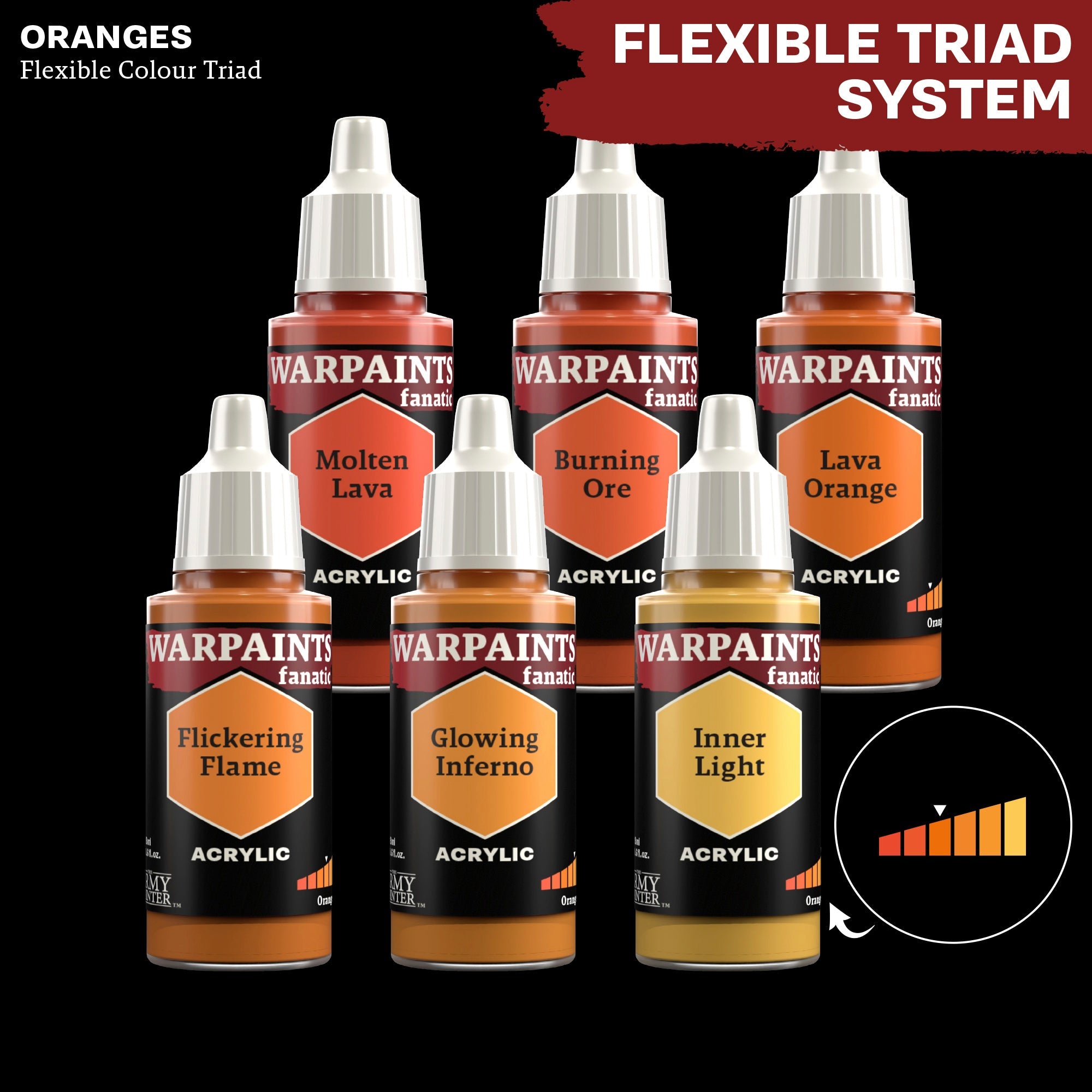 Warpaints Fanatic: Lava Orange - High-Quality Makeup for Cosplay & Halloween - Perfect for Costume Parties & Theatrical Performances