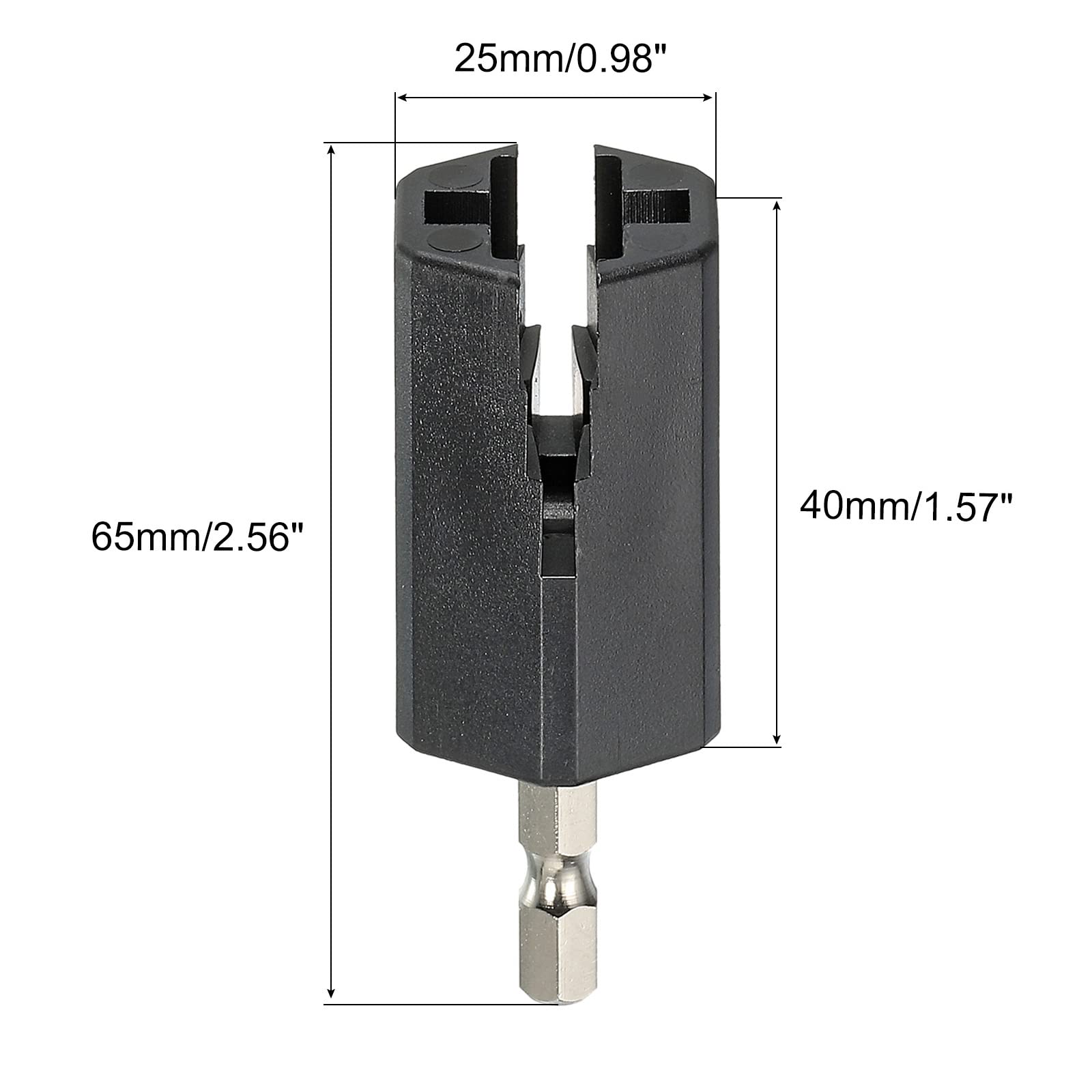 PATIKIL Electric Guitar String Winder - Hexagonal Drill Attachment for Quick String Changes on Electric, Acoustic & Bass Guitars - Perfect for Musicians, Luthiers & Guitar Maintenance
