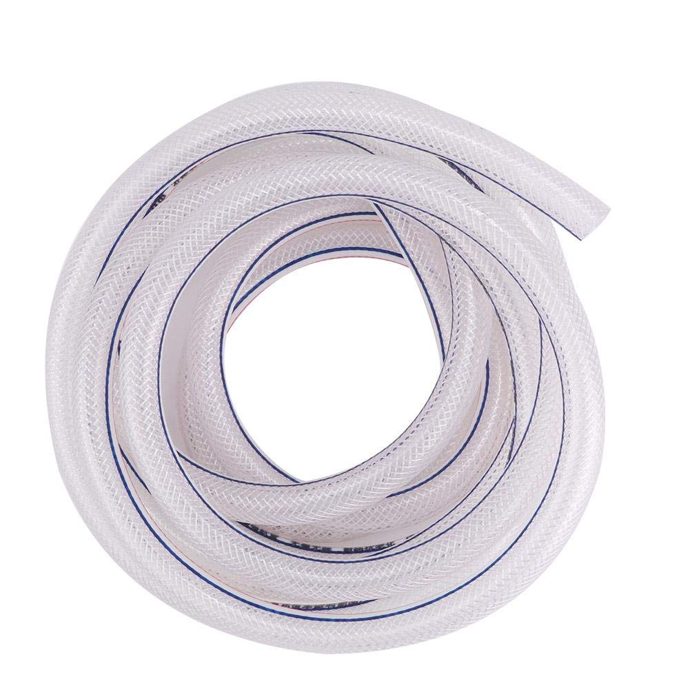 8/12mm Clear Braided PVC Flexible Hose - Heavy Duty Garden Irrigation, Industrial & Agricultural Use (8 Meters) - Perfect for Watering, Sprinkler Systems & Farm Equipment