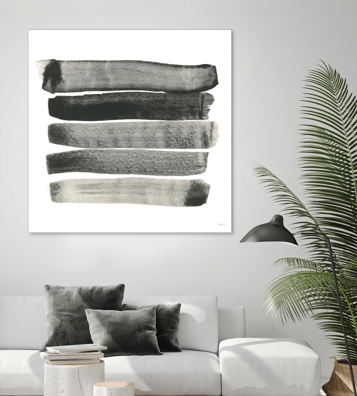 Abstract Line No. 67 - Modern Abstract Wall Art Print - Premium Canvas Painting for Home & Office Decor - Perfect for Living Room, Bedroom or Workspace