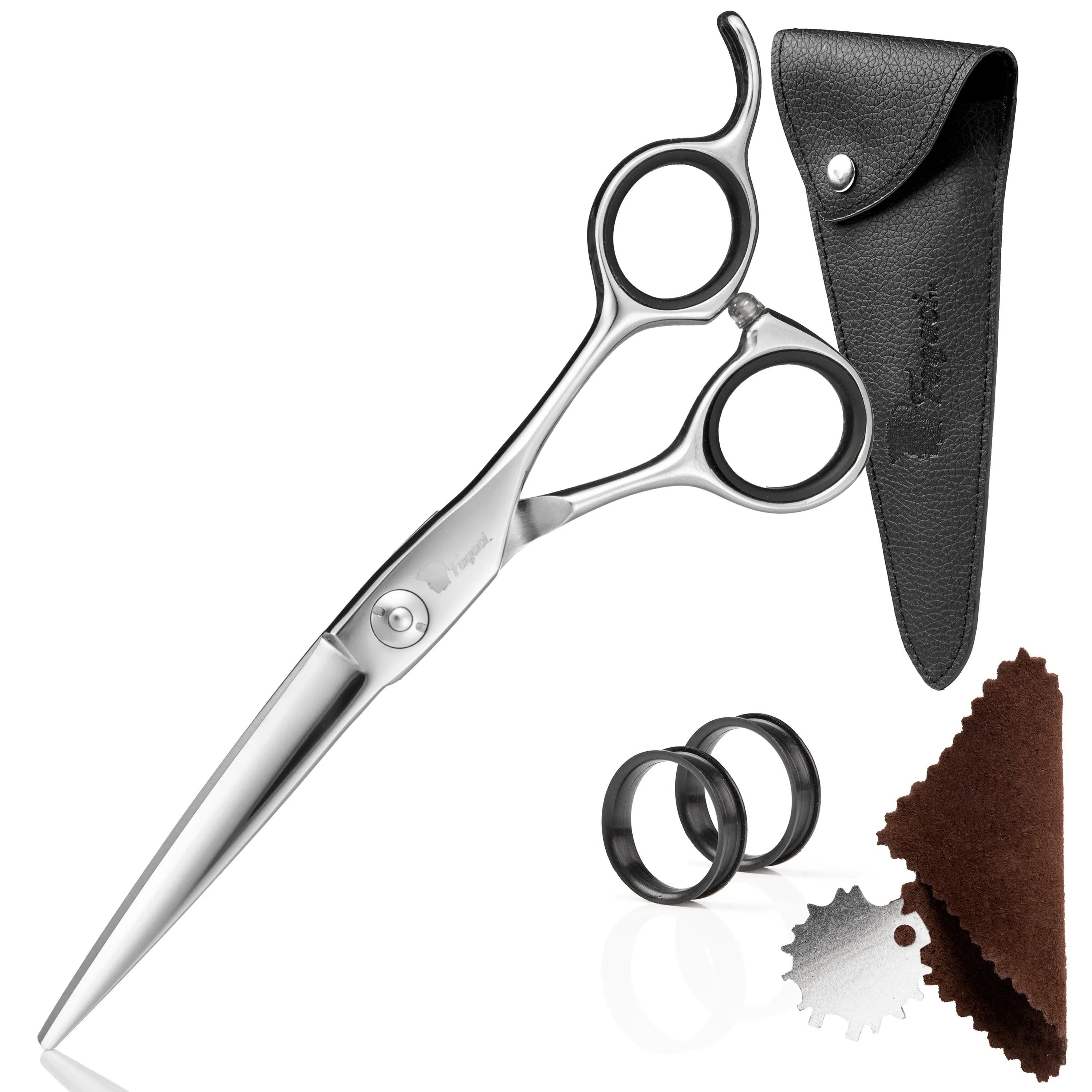 Professional 6 Inch Offset Shears - 440C Stainless Steel Garden Pruners for Precision Trimming | Perfect for Landscaping, Gardening & Floral Arrangements