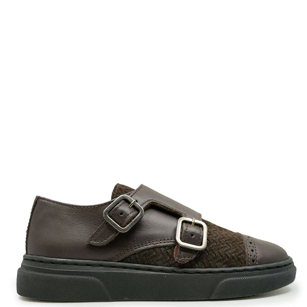 Blublonc Brown Herringbone Dress Sneakers for Women - Comfortable Casual Loafers with Arch Support | Perfect for Office, Travel & Everyday Wear