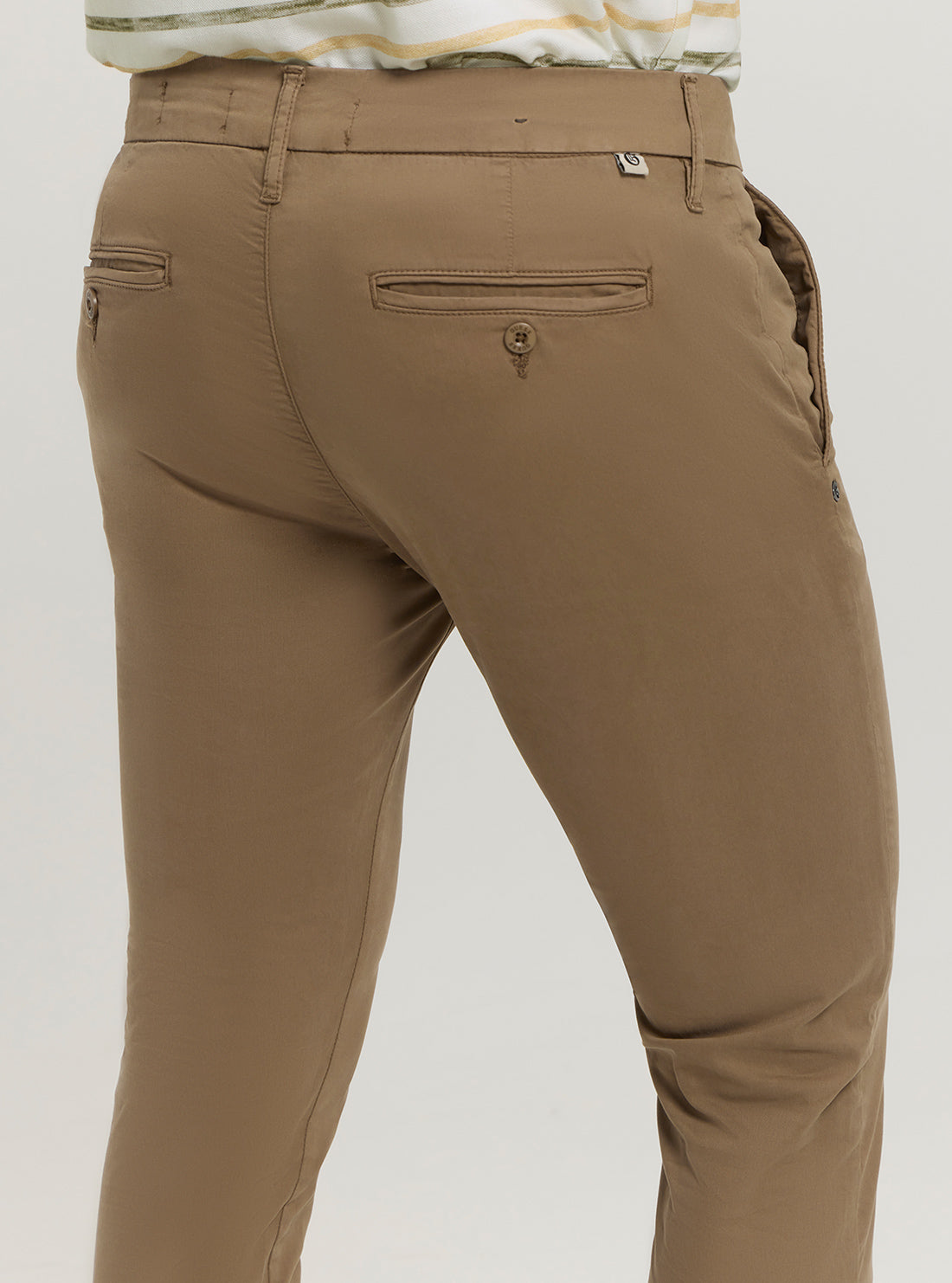 Brown Daniel Slim Fit Chino Pants for Men | Comfortable Stretch Dress Pants | Office Wear & Casual Outfits | Perfect for Business, Travel & Everyday Use