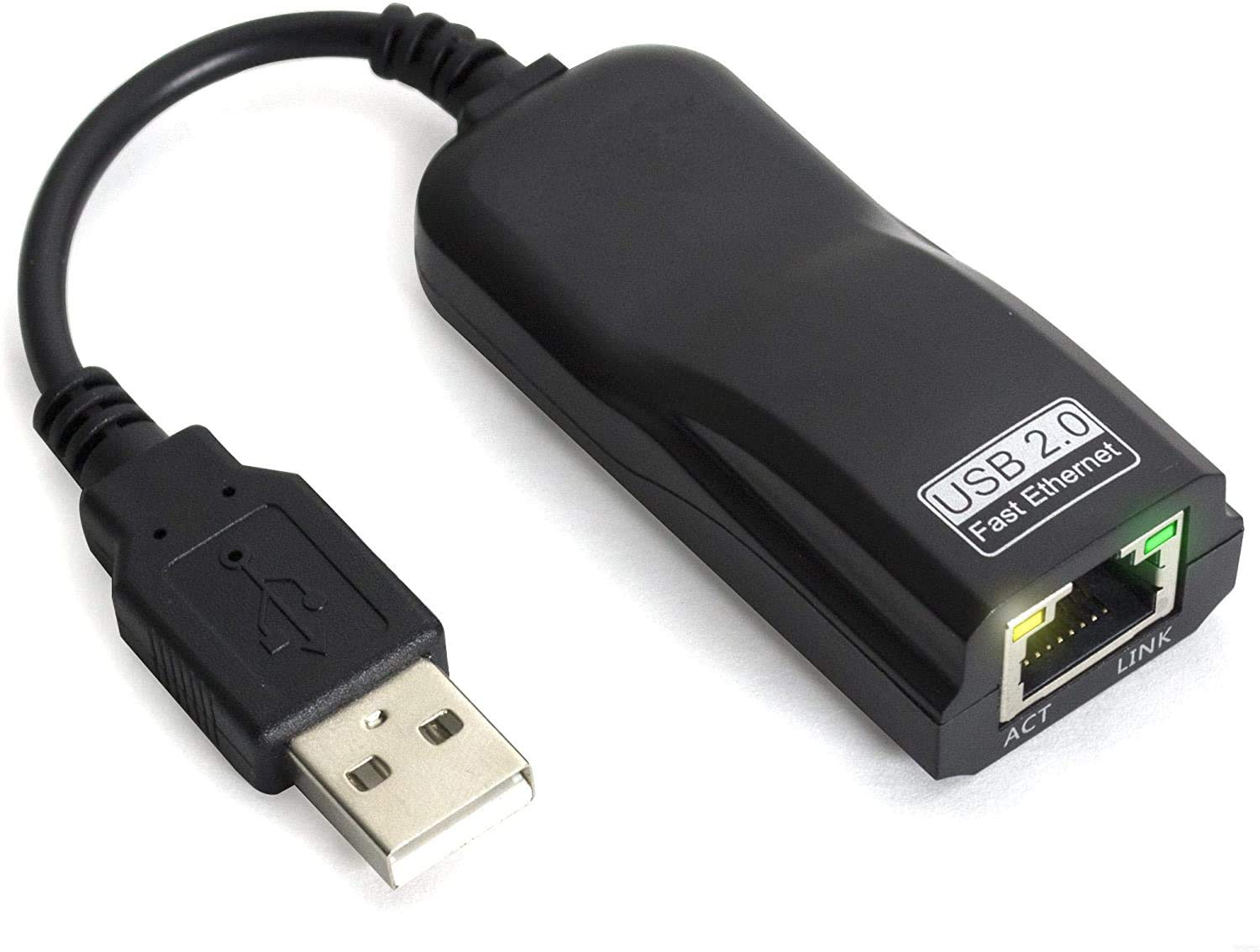 USB 2.0 to Ethernet Adapter - Fast 10/100 LAN for Laptop & PC Networking