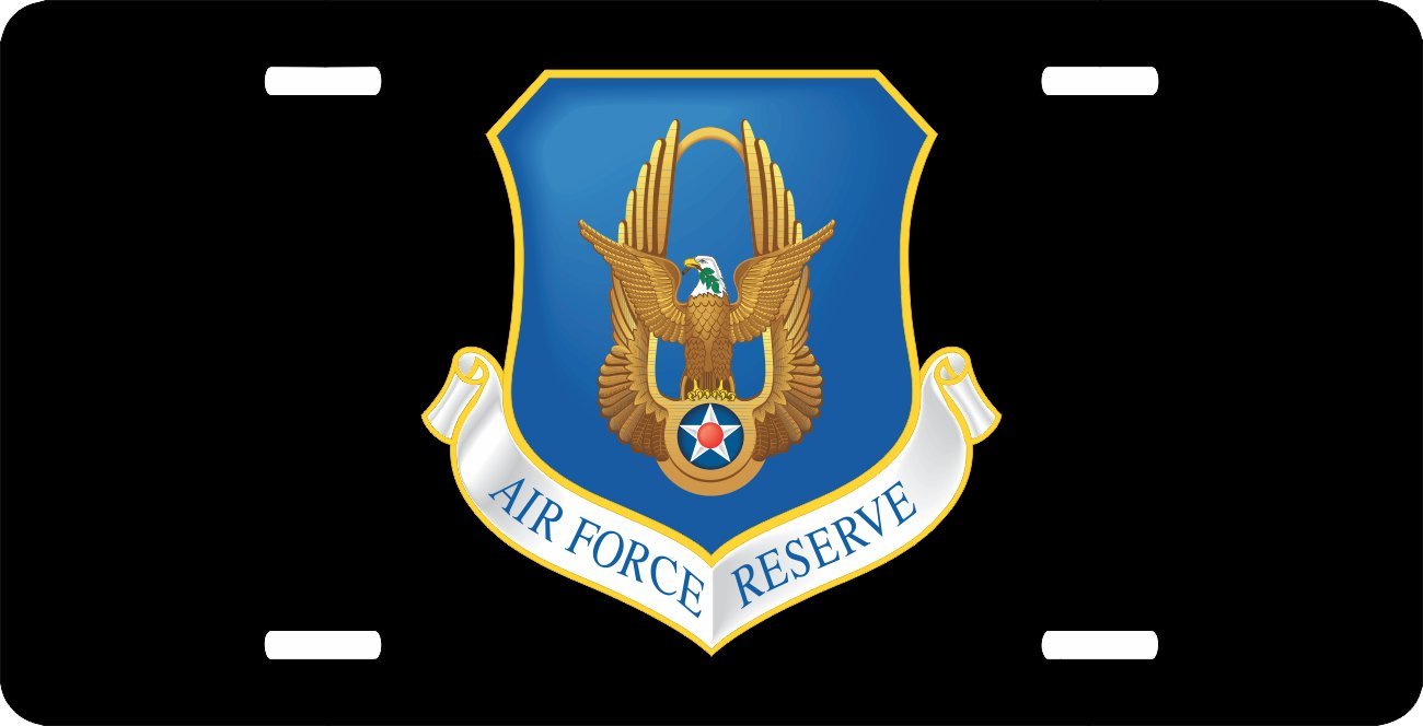 US Air Force Reserve Command License Plate - Military Car Tag for Veterans & Supporters - Perfect for Cars, Trucks & Motorcycles