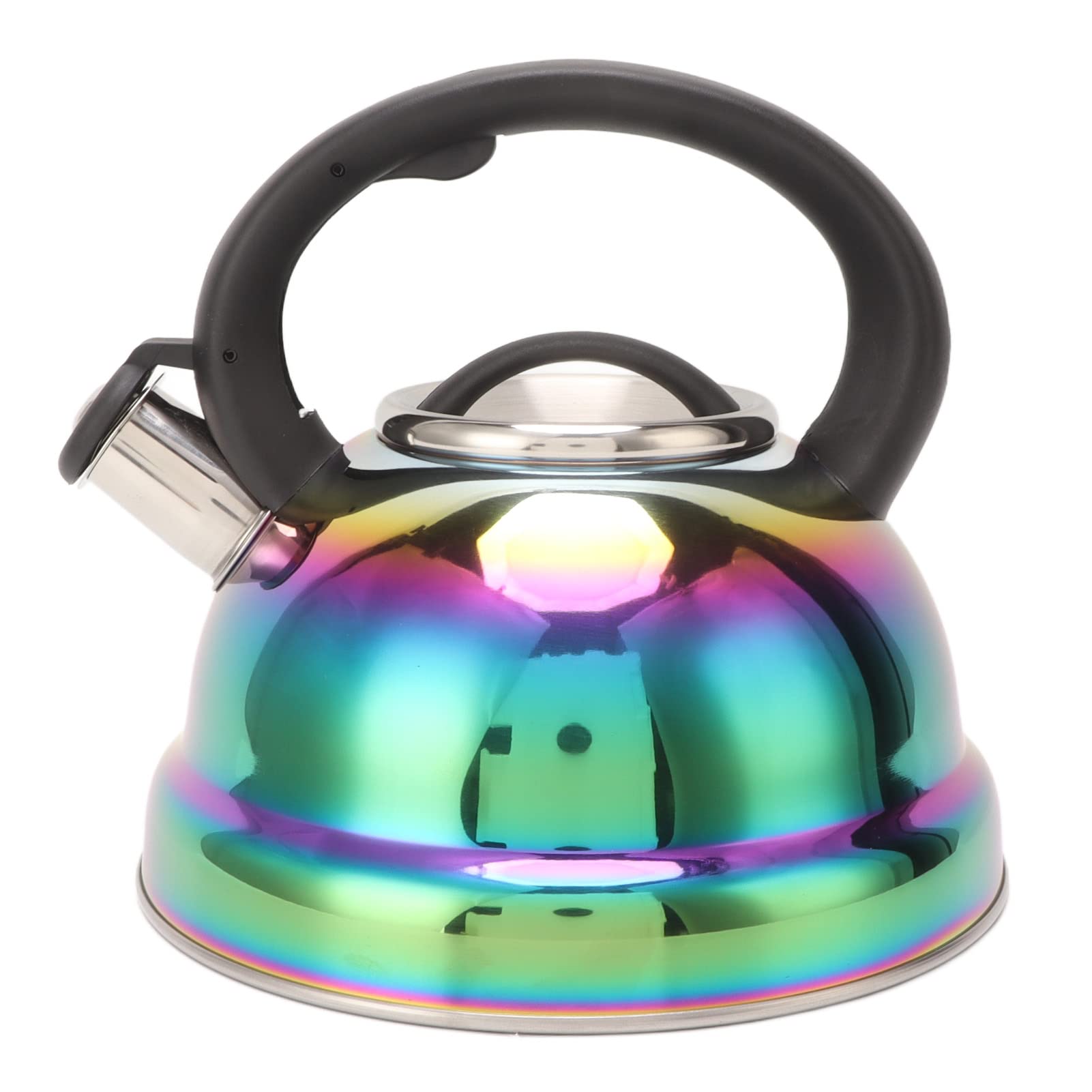 3L Stainless Steel Whistling Tea Kettle with Ergonomic Handle - Stovetop Kettle for Boiling Water, Perfect for Tea Lovers & Home Kitchen Use