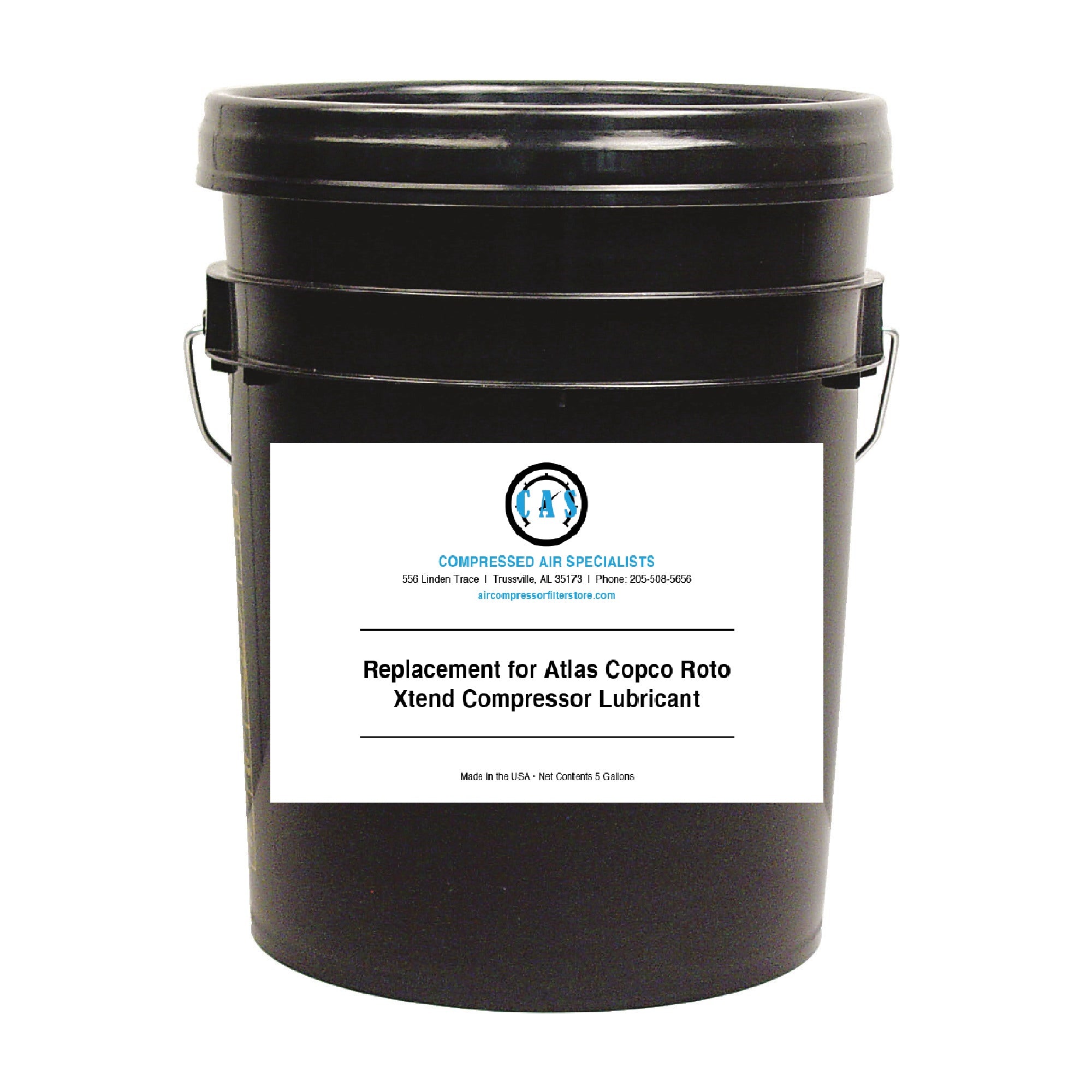 ATLAS COPCO 5 Gallon Roto Xtend Duty Fluid Lubricant - Direct Replacement for Air Compressors | Industrial Machinery Maintenance & Heavy Equipment Use