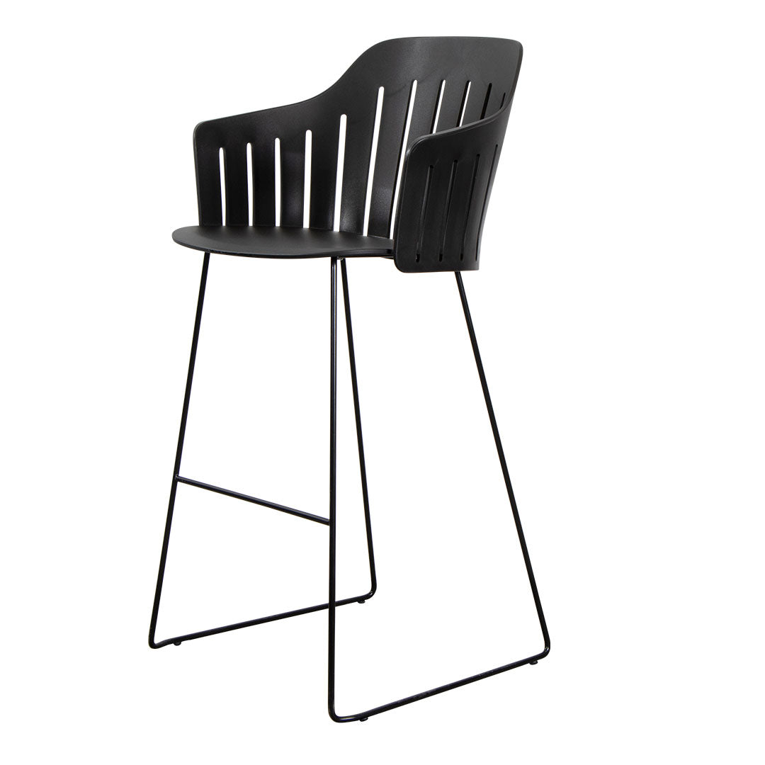 Premium Outdoor Bar Chair with Sled Base & Comfortable Seat Cushion - Perfect for Patio, Deck, Poolside, and Backyard Relaxation
